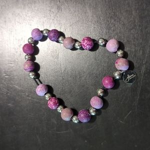 Purple beaded bracelet